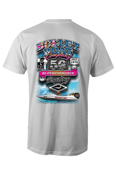 Bullet Boats 50th Anniversary Full On Tee